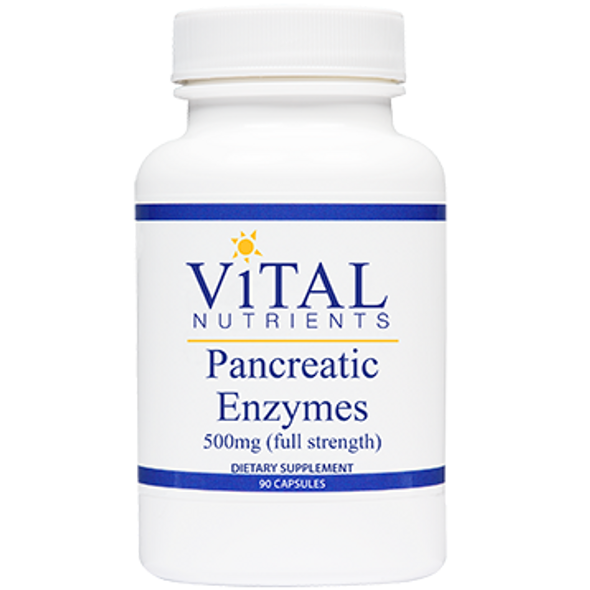 Vital Nutrients Pancreatic Enzymes 500 mg 90 caps