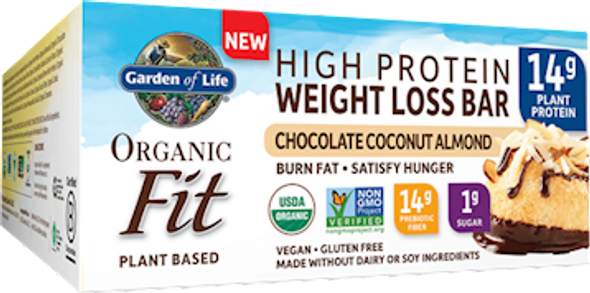Garden of Life Organic Fit Bar Choco Coco Alm 12 bars