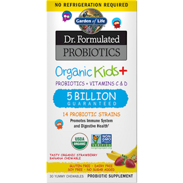 Garden of Life Organic Kids Probiotics Straw SS 30chew