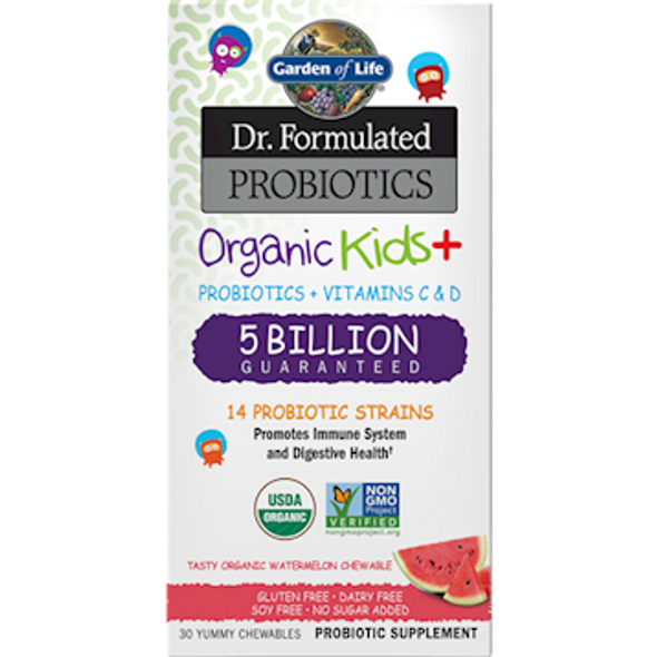 Garden of Life Organic Kids Probiotics Water 30 chews