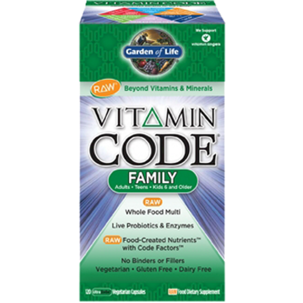 Garden of Life Vitamin Code Family Multi 120 vcaps