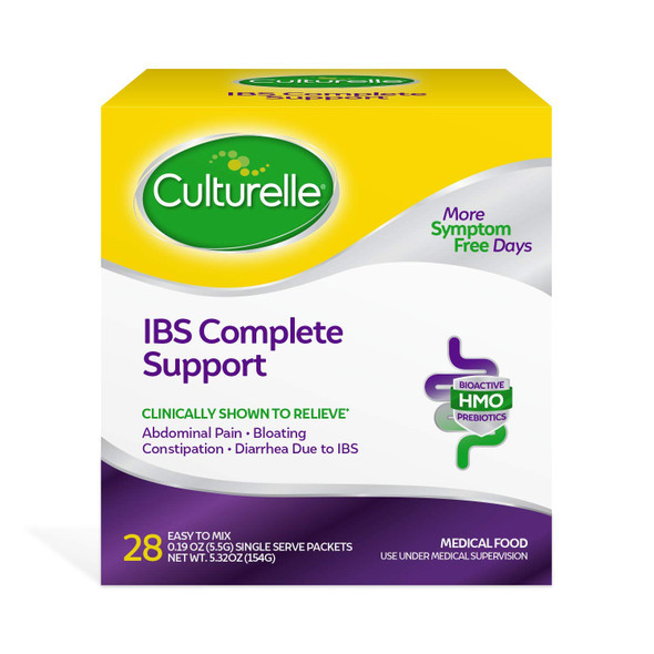 Culturelle IBS Complete Support for The Dietary Management of Irritable Bowel Syndrome IBS Helps with Occasional Bloating Constipation and Diarrhea  28 Packets