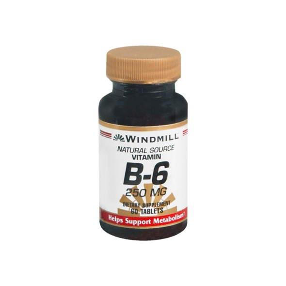 Windmill Vitamin B-6 250 mg Tablets 60 Tablets
