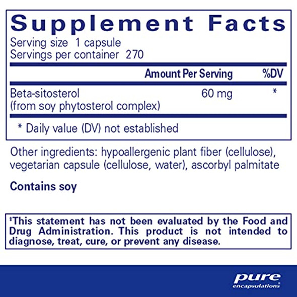 Pure Encapsulations Betasitosterol 270 vegcaps