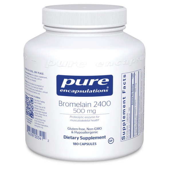 Pure Encapsulations Bromelain 2400 500 mg 180 vcaps