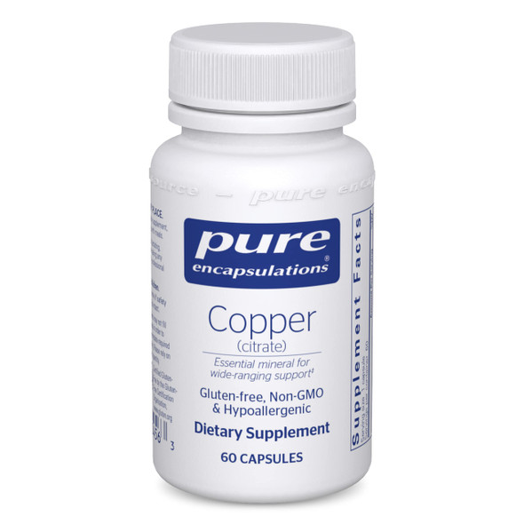 Pure Encapsulations Copper citrate 60 vcaps