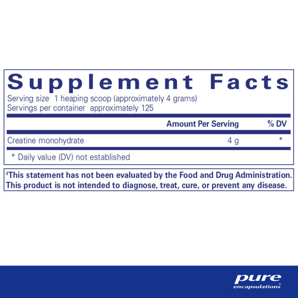 Pure Encapsulations Creatine Powder 500 g