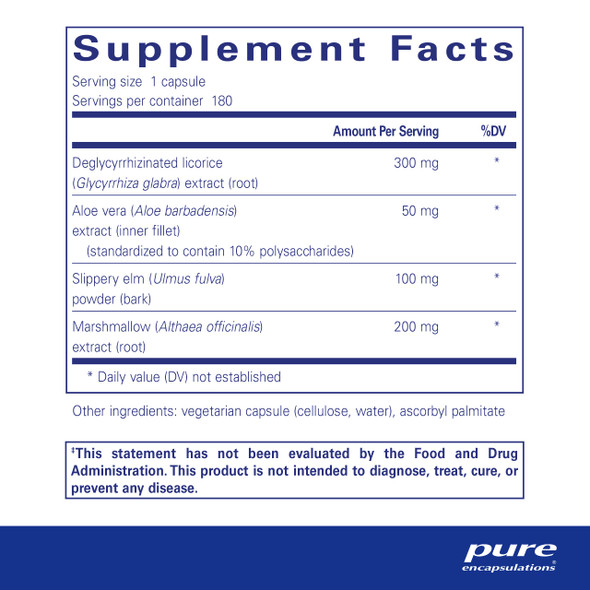 Pure Encapsulations DGL Plus 180 vcaps