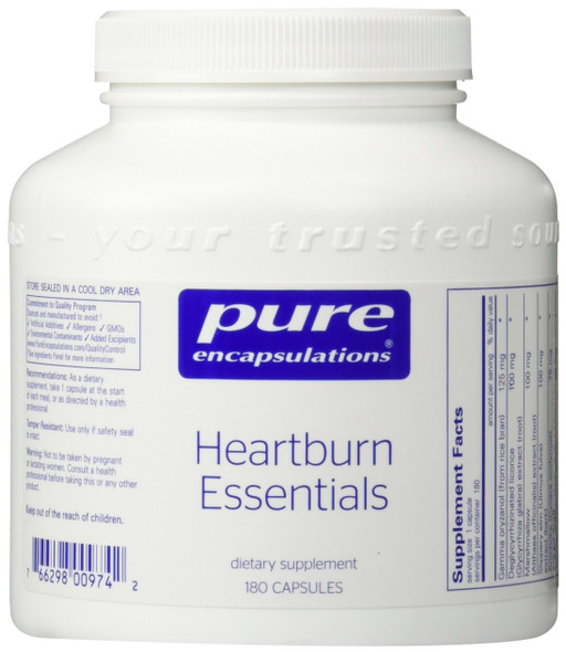 Pure Encapsulations Heartburn Essentials 180 caps