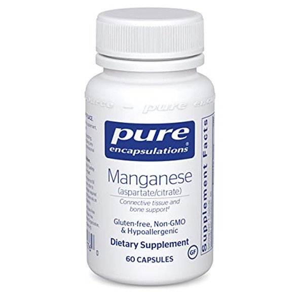 Pure Encapsulations Manganese aspartate/citrate 60 vcaps