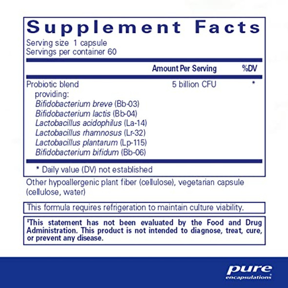 Pure Encapsulations PureProbiotic allergenfree 60 vcaps