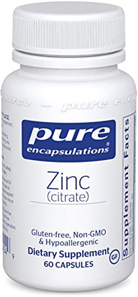 Pure Encapsulations Zinc citrate 60 vcaps