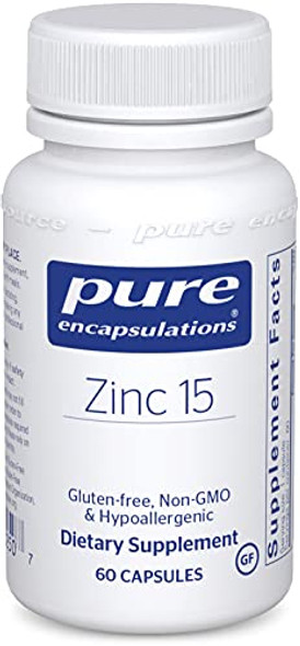 Pure Encapsulations Zinc 15 60 vcaps