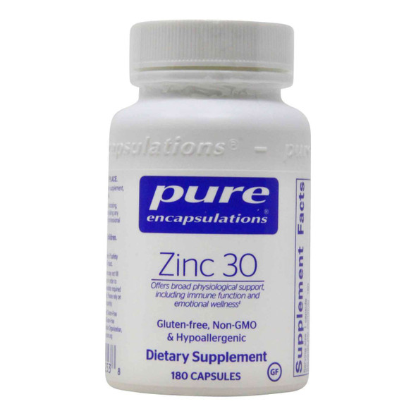 Pure Encapsulations Zinc 30 180 vcaps