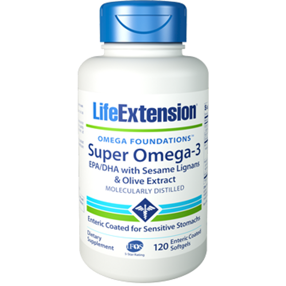 Life Extension Super Omega3 EPADHA 120 enteric softgels