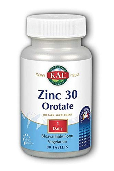 Zinc Orotate Sustained Release 30 mg Kal 90 Tabs