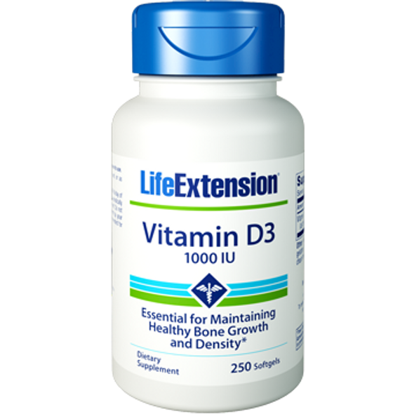 Life Extension Vitamin D3 1000 IU 250 softgels