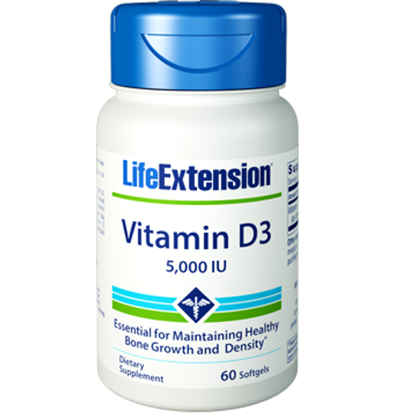 Life Extension Vitamin D3 5000 IU 60 softgels