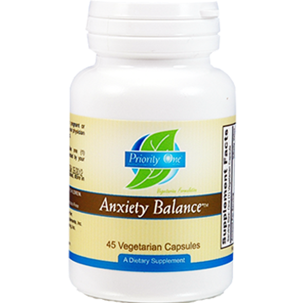 Priority One Vitamins Anxiety Balance 45 vegcaps