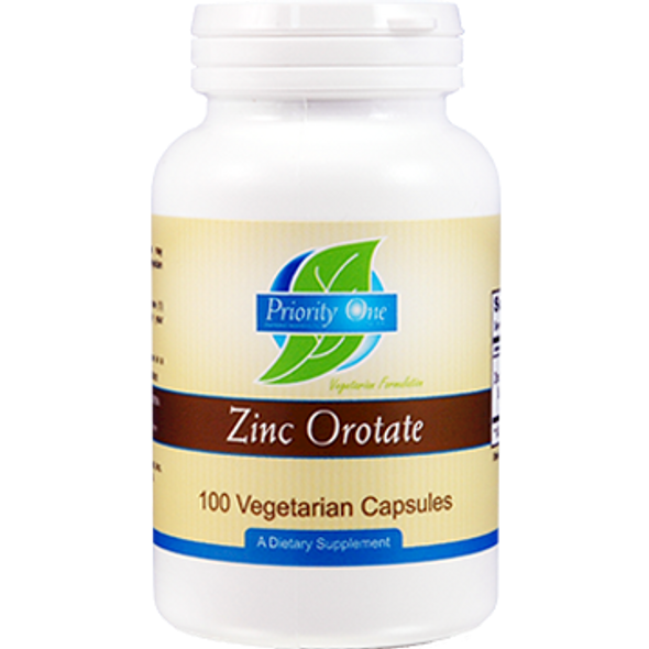 Priority One Vitamins Zinc Orotate 100 caps
