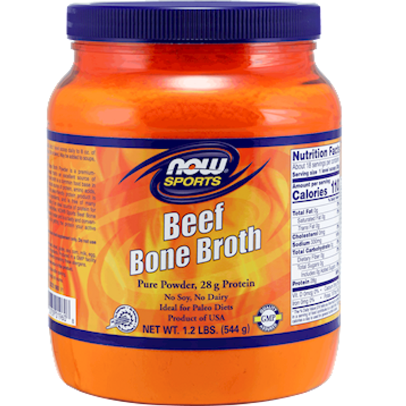 NOW Beef Bone Broth Powder 18 servings