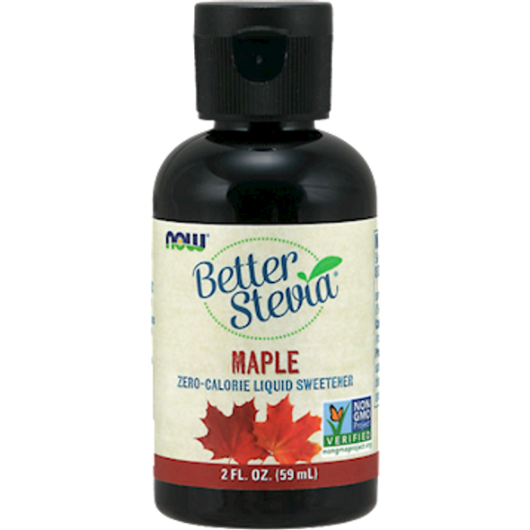 NOW Better Stevia Liquid Maple 2 fl oz