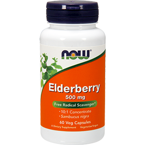 NOW Elderberry Extract 500 mg 60 vegcaps