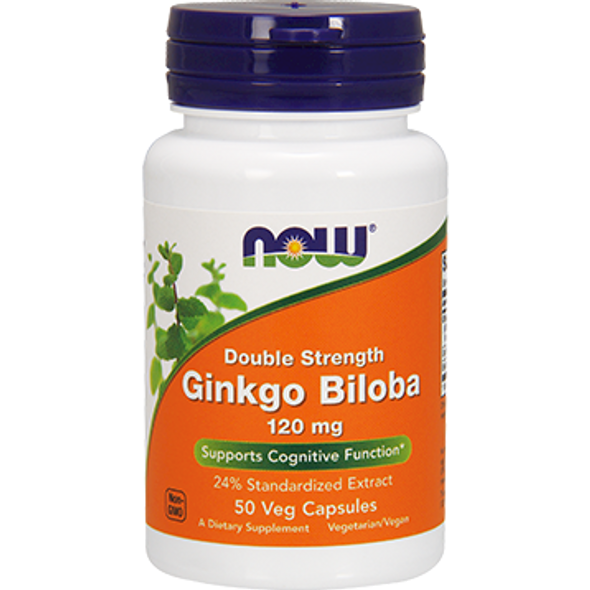 NOW Ginkgo Biloba 120 mg 50 vegcaps