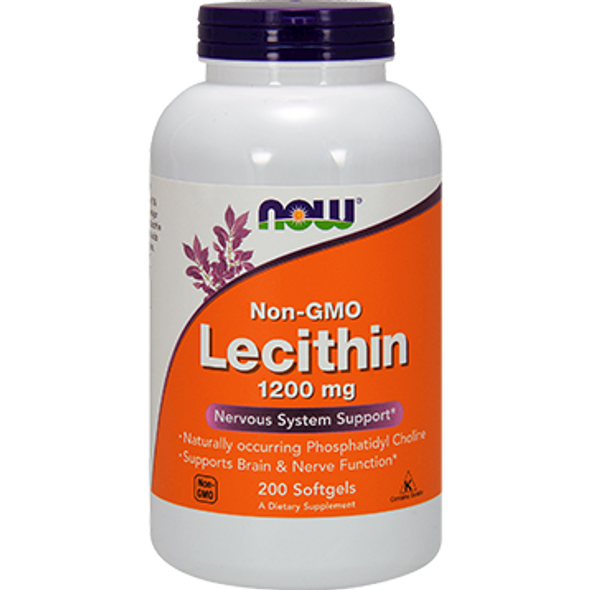 NOW Lecithin NonGMO 1200 mg 200 softgels