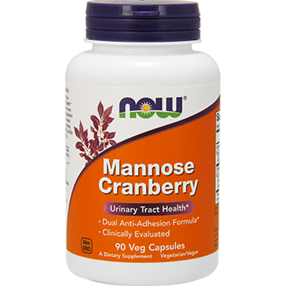 NOW Mannose Cranberry 90 vegcaps