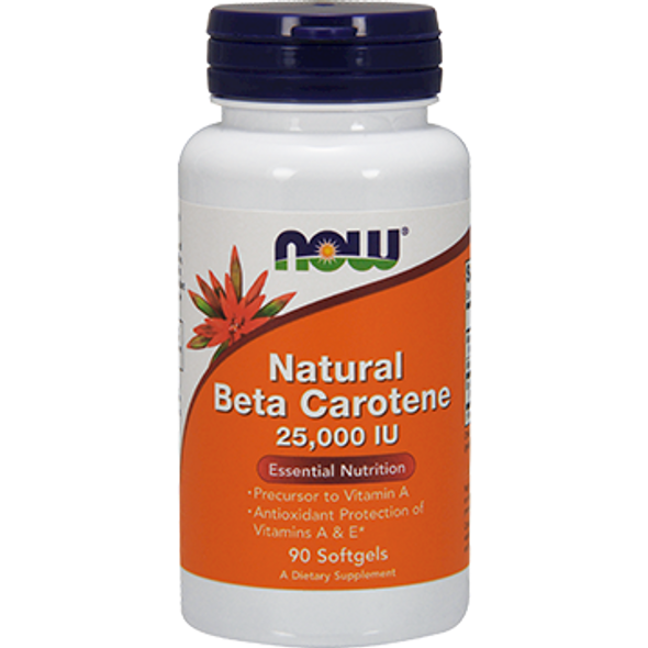 NOW Natural Beta Carotene 25000 IU 90 gels