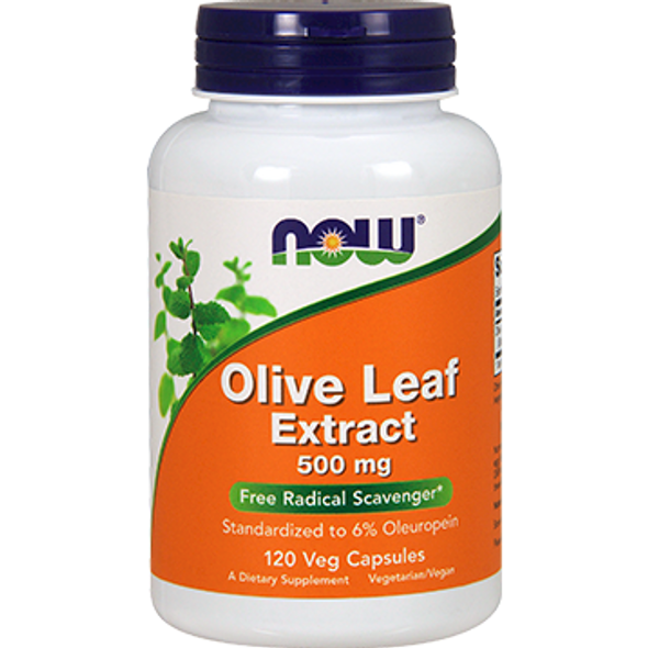 NOW Olive Leaf Extract 500 mg 120 vegcaps