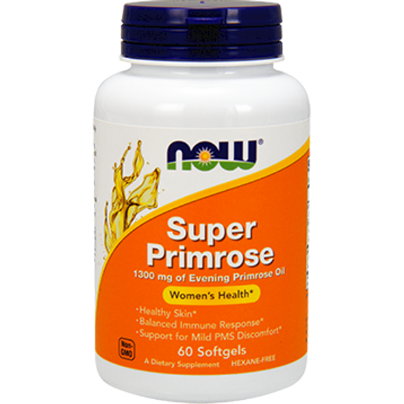 NOW Super Primrose 1300 mg 60 gels