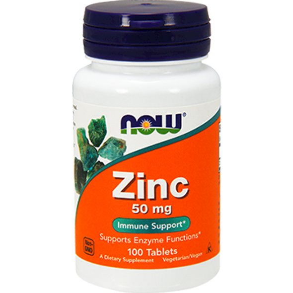 NOW Zinc 50 mg 100 tabs