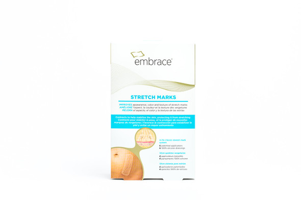 Embrace Stretch Marks Scar Treatment Silicone Sheets for Red and Pink Stretch Marks Large 4.7 Inch Sheets 60 Day Supply