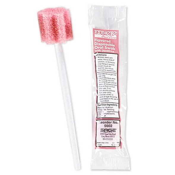 Toothette Oral Care Swabs Untreated Individually Wrapped 250 Swabs