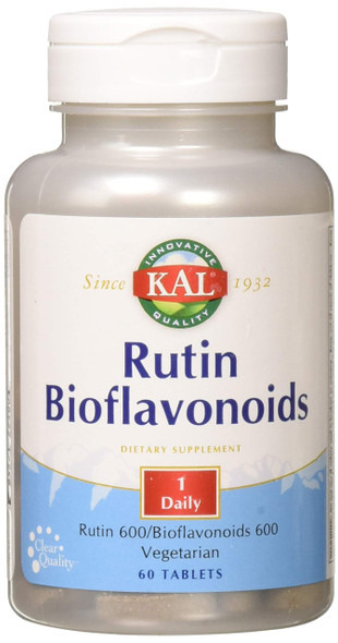 Kal 600 Mg Rutin Bioflavonoids Tablets, 60 Count