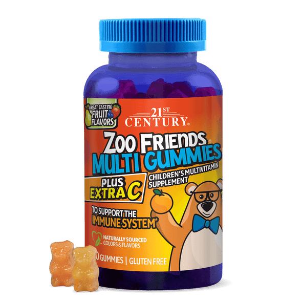 21st Century Zoo Friends Multi Gummies Plus Extra C 60 ea