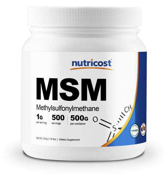 Nutricost Pure MSM Powder 500 Grams (Methylsulfonylmethane)