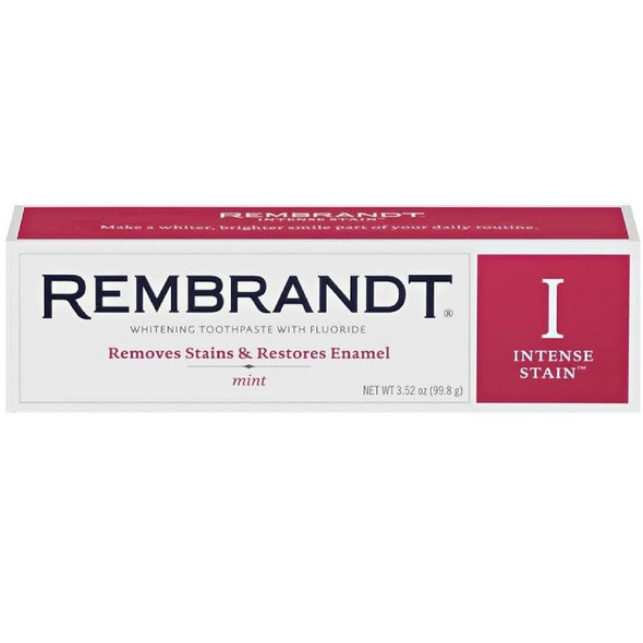 Rembrandt Toothpaste Intense Stain Mint Flavor 3.52 oz 4 Pack