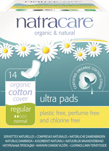 Natracare Pads Ultra with Wings 14 ct 2 Pack