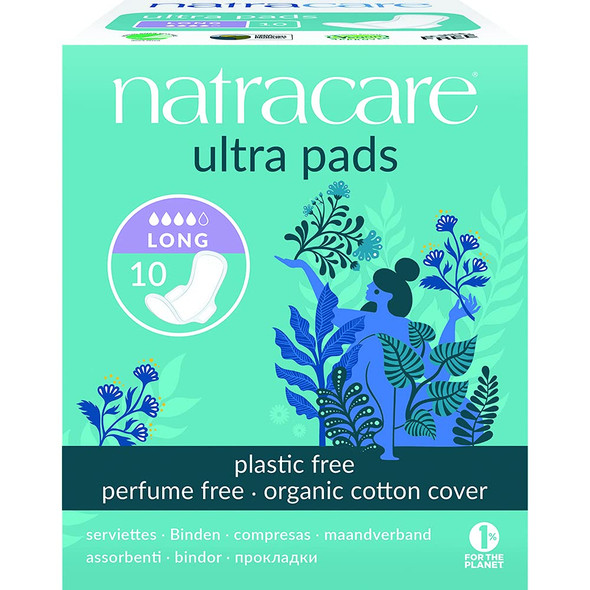 Natracare 3104 Ultra Long Pads 10 Count 6 Pack