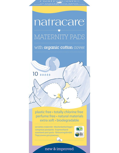 Natracare Maternity Pads 10 Ct 5 Boxes 50 Pads Total