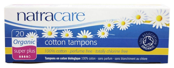 Natracare 2002 Organic All Cotton Tampons 20 Count