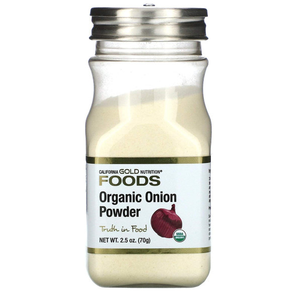 California Gold Nutrition Organic Onion Powder, 2.5 oz (70 g)