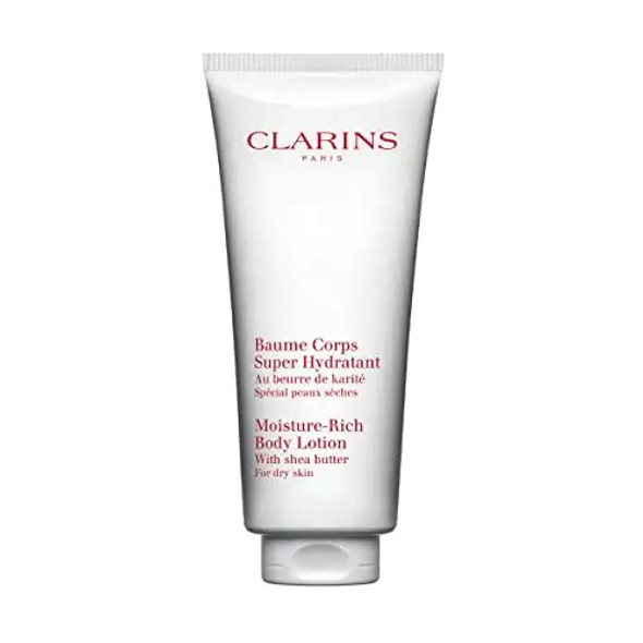 Clarins MoistureRich Body Lotion  Intensely Hydrates  Nourishes Softens and Smoothes  NonGreasy and Fast Absorbing  88 Natural Ingredients  Body Cream With Shea Butter  For Dry Skin Types