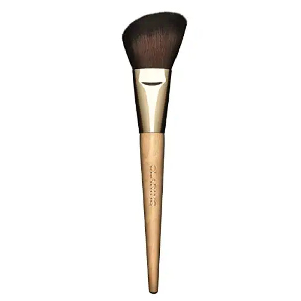 Clarins Blush Brush  Angled Brush  Color Contour and Highlight With Natural Looking Results  UltraSoft Synthetic Fibers and Sustainably Sourced Birch Handle