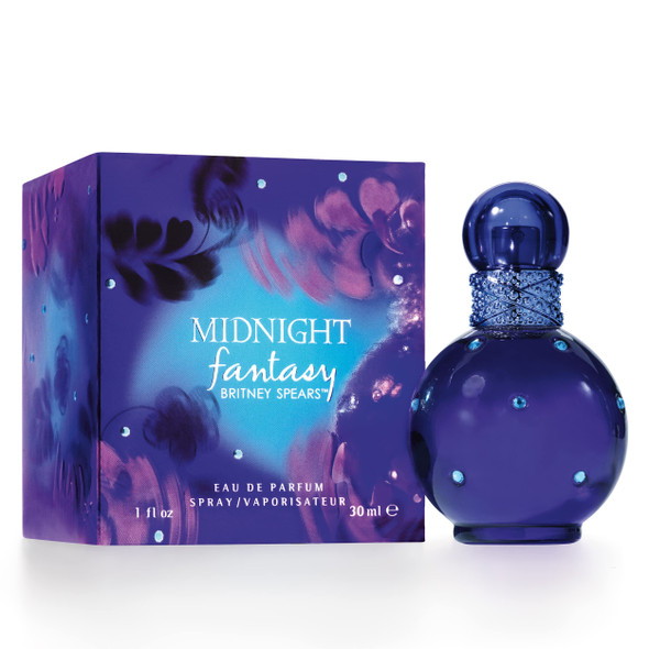 BritneyA Spears Midnight Fantasy Eau De Parfum EDP Spray for Women 1 Fl Oz