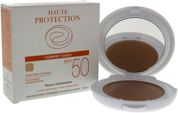 Avene Sand Haute Protection Compact Powder with SPF 50 Plus, 10 g