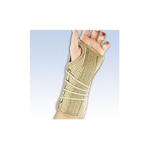108220 Perforated SuedeFinish Wrist  Forearm Brace Right Small Beige